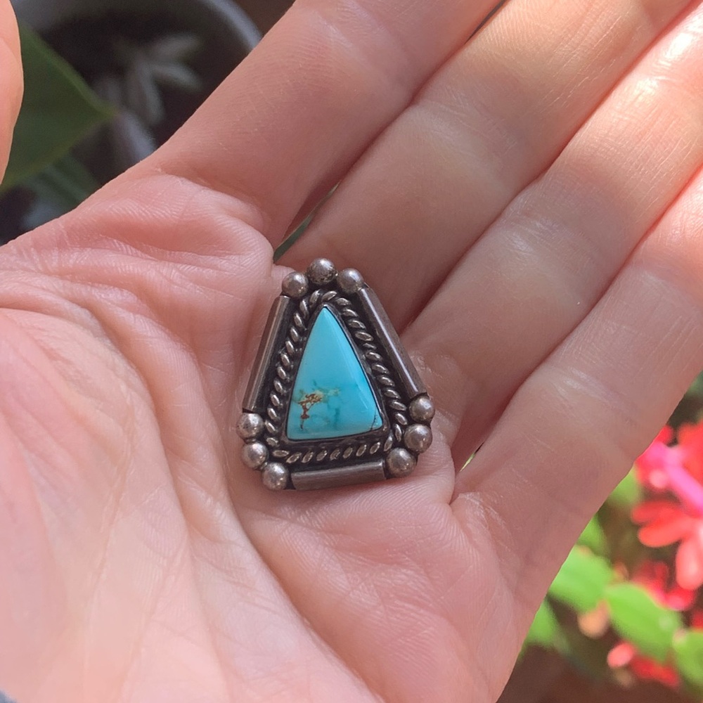 Turquoise Silver Pendant - Picture 6 of 6